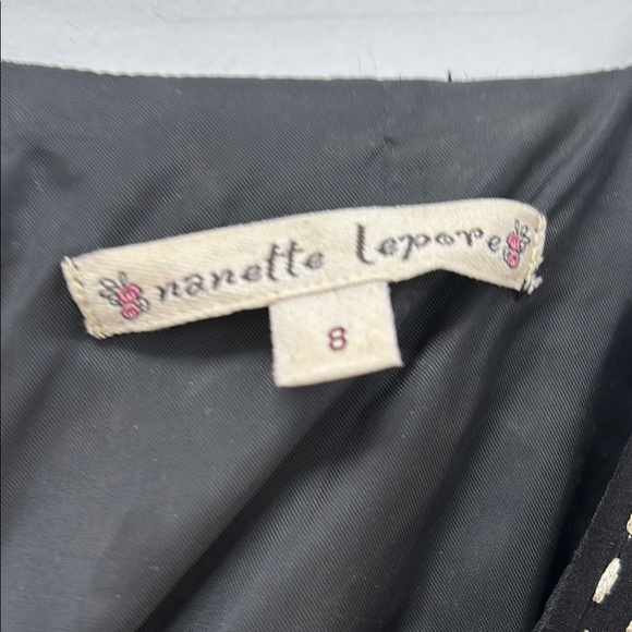 Nanette Lepore Elegant Black and Gold Dress Silk Beaded dress sequins embroidery - Picture 2 of 5